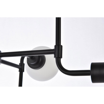 Elegant Hanson 8 Lights Pendant - Black (LD7038D36BK)
