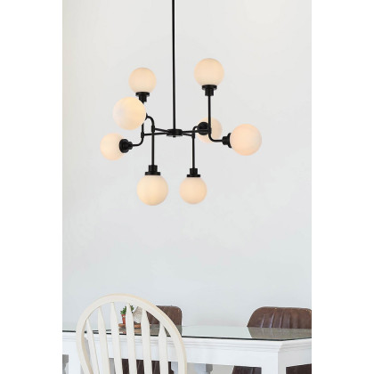 Elegant Hanson 8 Lights Pendant - Black (LD7038D36BK)