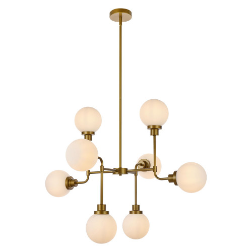 Elegant Hanson 8 Lights Pendant - Brass (LD7038D36BR)