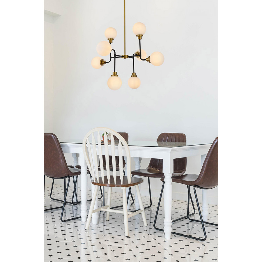 Elegant Hanson 8 Lights Pendant - Satin Nickel (LD7038D36BRB)