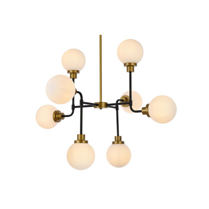 Elegant Hanson 8 Lights Pendant - Satin Nickel (LD7038D36BRB)