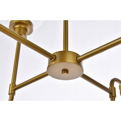 Elegant Hanson 8 Lights Pendant - Satin Nickel (LD7038D36BRB)