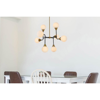 Elegant Hanson 8 Lights Pendant - Satin Nickel (LD7038D36BRB)