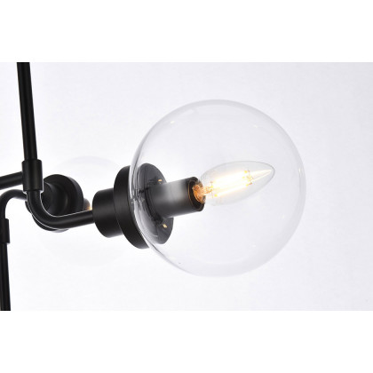 Elegant Hanson 8 Lights Pendant - Black (LD7039D36BK)