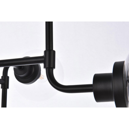 Elegant Hanson 8 Lights Pendant - Black (LD7039D36BK)