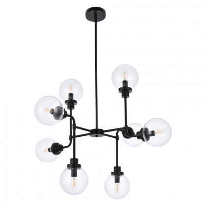 Elegant Hanson 8 Lights Pendant - Black (LD7039D36BK)