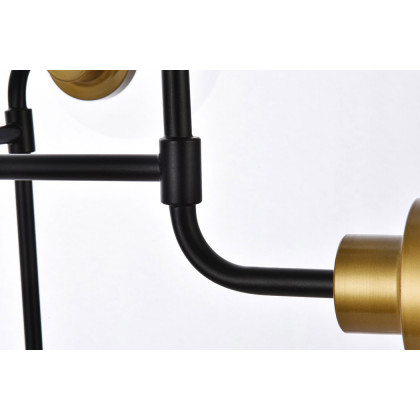 Elegant Hanson 8 Lights Pendant - Brass/Black (LD7039D36BRB)
