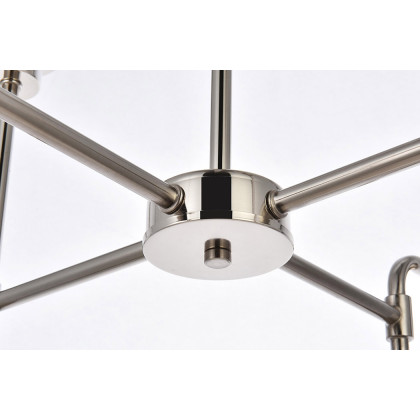 Elegant Hanson 8 Lights Pendant - Polished Nickel (LD7039D36PN)
