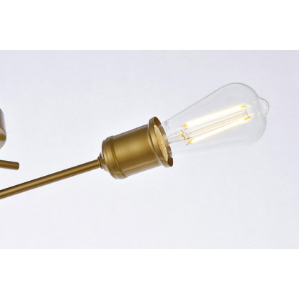 Elegant Xavier 3 Lights Flush Mount - Brass (LD7049F18BR)