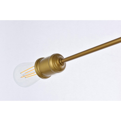 Elegant Xavier 4 Lights Flush Mount - Brass (LD7050F26BR)