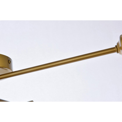 Elegant Xavier 4 Lights Flush Mount - Brass (LD7050F26BR)