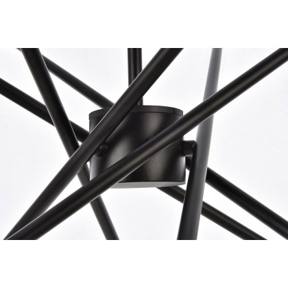 Elegant Armin 6 Lights Pendant - Brass/Black (LD7054D32BRB)