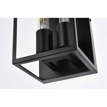 Elegant Voir 2 Lights Wall Sconce - Black (LD7055W6BK)