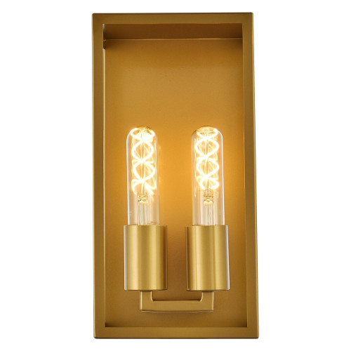 Elegant Voir 2 Lights Wall Sconce - Brass (LD7055W6BR)