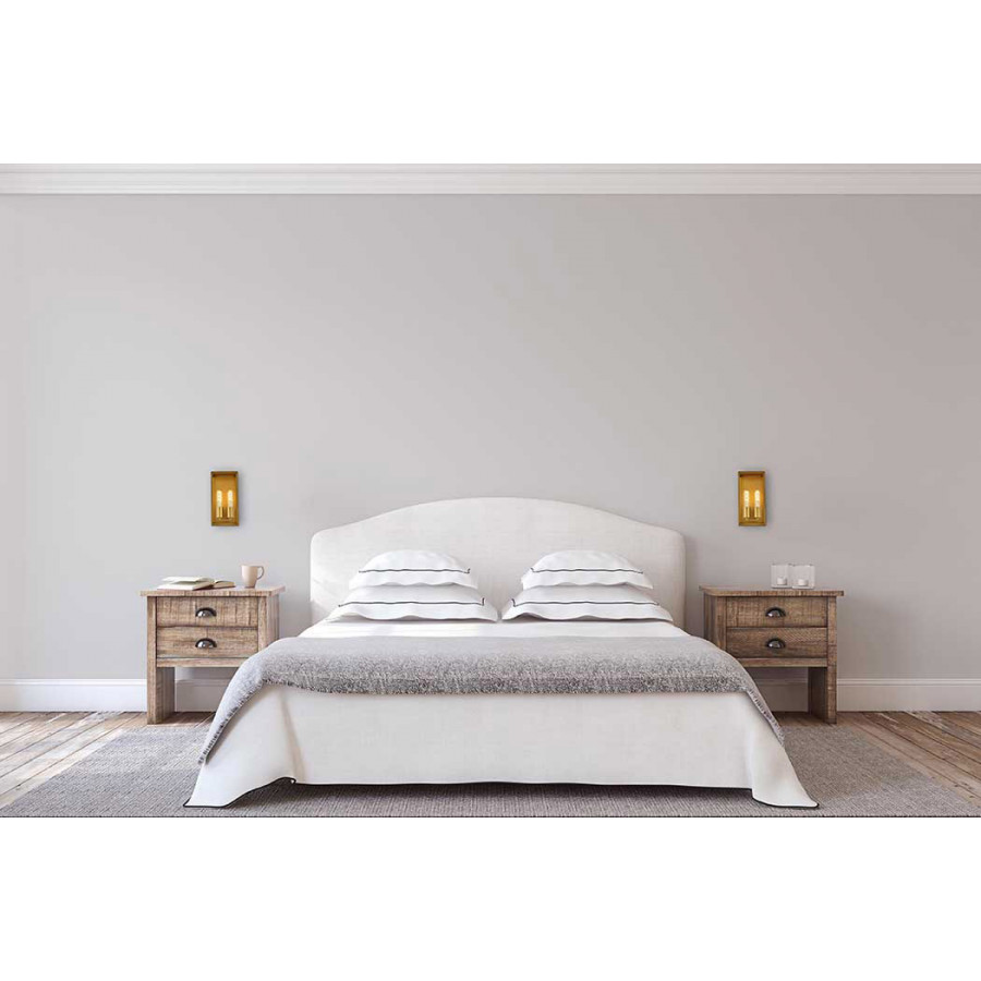 Elegant Voir 2 Lights Wall Sconce - Brass (LD7055W6BR)