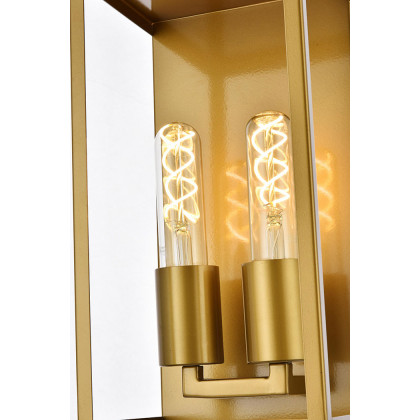Elegant Voir 2 Lights Wall Sconce - Brass (LD7055W6BR)