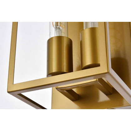 Elegant Voir 2 Lights Wall Sconce - Brass (LD7055W6BR)