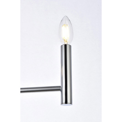 Elegant Carmella 3 Lights Pendant - Chrome, L 17" (LD7059D17C)
