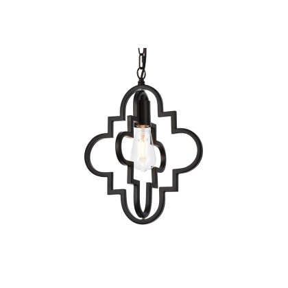 Elegant Sandara 1 Light Pendant - Black, L 12" (LD7062D12BK)