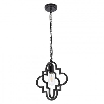Elegant Sandara 1 Light Pendant - Black, L 12" (LD7062D12BK)
