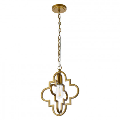 Elegant Sandara 1 Light Pendant - Brass, L 12" (LD7062D12BR)