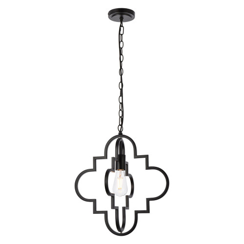 Elegant Sandara 1 Light Pendant - Black, L 16" (LD7063D16BK)