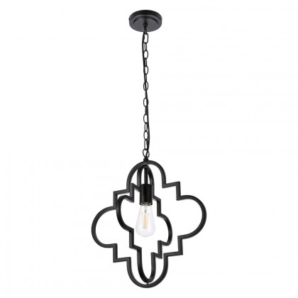 Elegant Sandara 1 Light Pendant - Black, L 16" (LD7063D16BK)