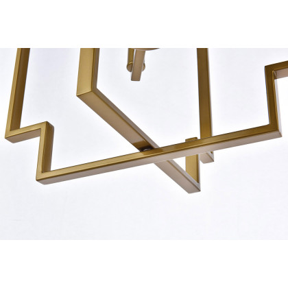 Elegant Rosenfeld 4 Lights Pendant - Brass (LD7066D14BR)
