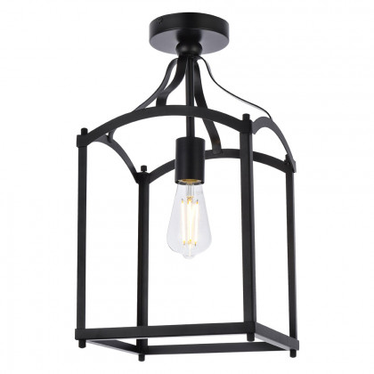 Elegant Janet 1 Light Flush Mount - Black (LD7069F10BK)