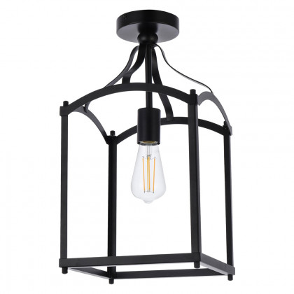 Elegant Janet 1 Light Flush Mount - Black (LD7069F10BK)