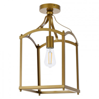 Elegant Janet 1 Light Flush Mount - Brass (LD7069F10BR)