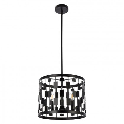 Elegant Levante 1 Light Pendant - Black, L 14" (LD7074D14BK)