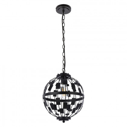 Elegant Levante 1 Light Pendant - Black (LD7075D12BK)