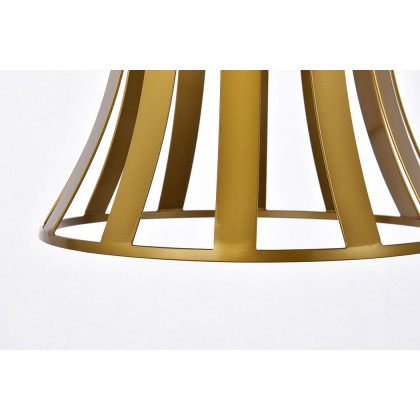 Elegant Lily 1 Light Pendant - Brass (LD7076D10BR)