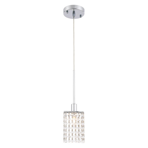 Elegant Taylor 1 Light Pendant - Chrome (LD7500C)