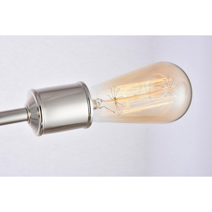 Elegant Axel 6-Light Semi-Flush Mount - Polished Nickel, L 17" (LD8003D17PN)
