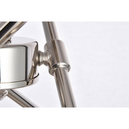 Elegant Axel 6-Light Semi-Flush Mount - Polished Nickel, L 17" (LD8003D17PN)