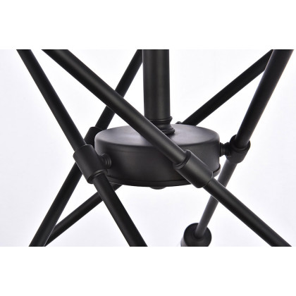Elegant Axel 6-Light Semi-Flush Mount - Black/Gold, L 27.2" (LD8003D28BLA)