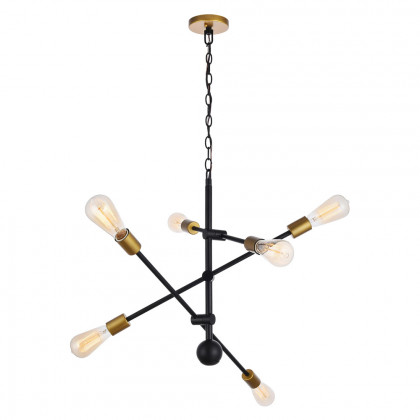 Elegant Pendant Light - Black, L 29" (LD8006D29BK)