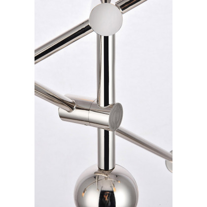 Elegant Pendant Light - Polished Nickel, L 29" (LD8007D29PN)