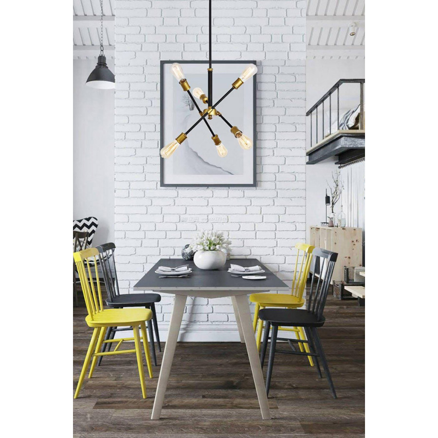 Elegant Pendant Light - Black, L 17.1" (LD8015D18BK)