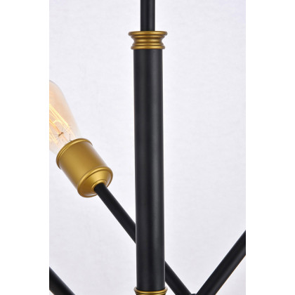Elegant Pendant Light - Black, L 17.1" (LD8015D18BK)