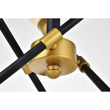 Elegant Pendant Light - Black, L 17.1" (LD8015D18BK)