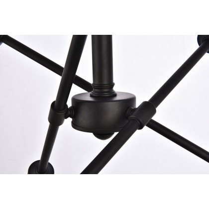 Elegant Pendant Light - Black/Gold, L 17.1" (LD8015D18BLA)