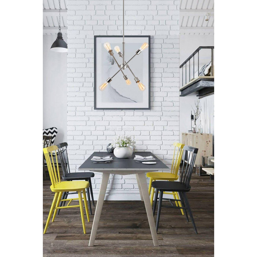 Elegant Pendant Light - Polished Nickel, L 17.1" (LD8016D18PN)