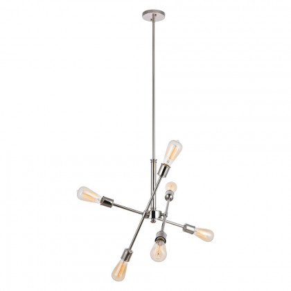 Elegant Pendant Light - Polished Nickel, L 17.1" (LD8016D18PN)