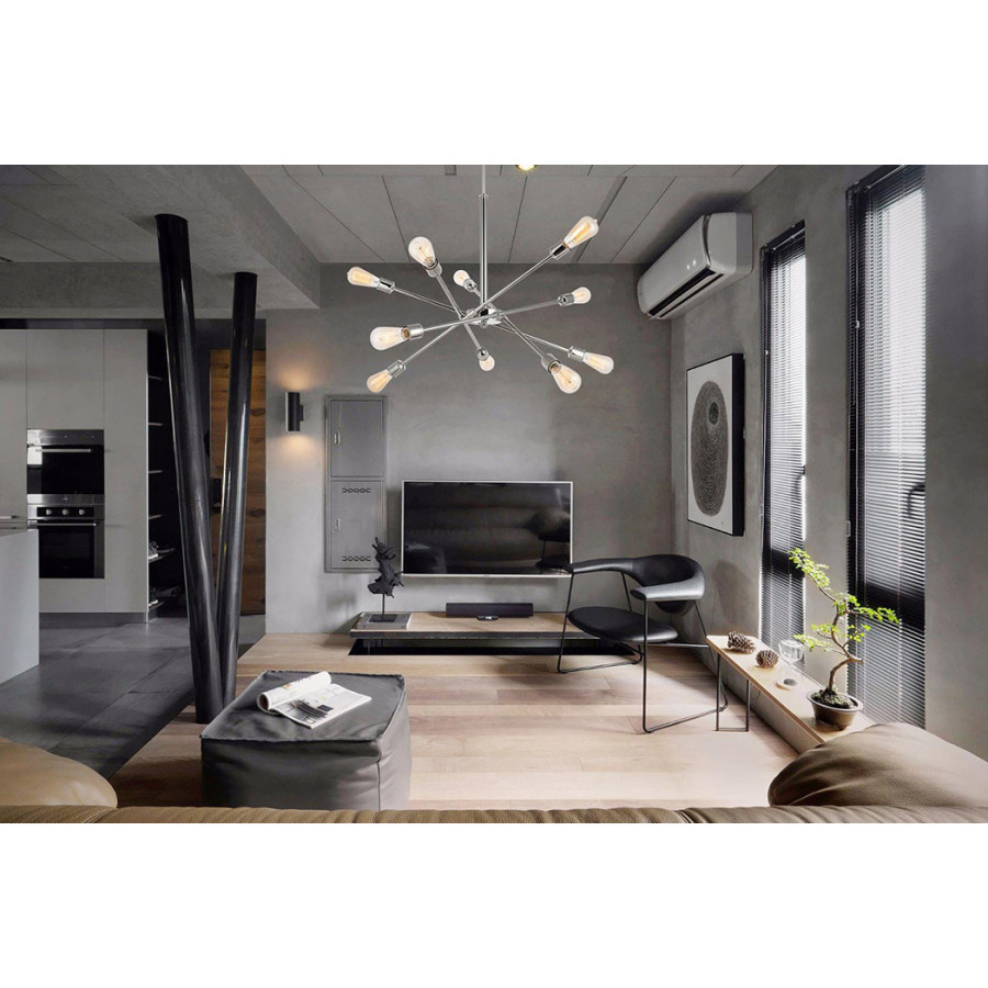 Elegant Pendant Light - Polished Nickel, L 27.2" (LD8018D28PN)