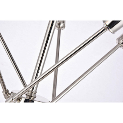 Elegant Pendant Light - Polished Nickel, L 27.2" (LD8018D28PN)