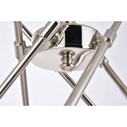 Elegant Pendant Light - Polished Nickel, L 27.2" (LD8018D28PN)