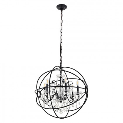 Elegant Pendant Light - Black, L 25.5" (LD8801D25BK)
